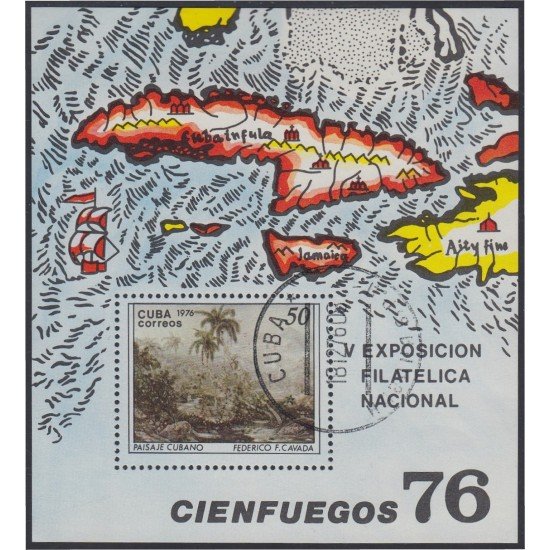 Cuba HB 47 1976 V Exposición Filatélica Nacional Cienfuegos 78 usados Cuba HB 47 1976 V Exposición Filatélica Nacional Cienfuegos 78 usados