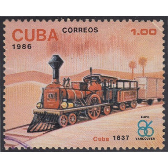 Cuba SH 94 1986 Expo Vancouver Tren Train usados