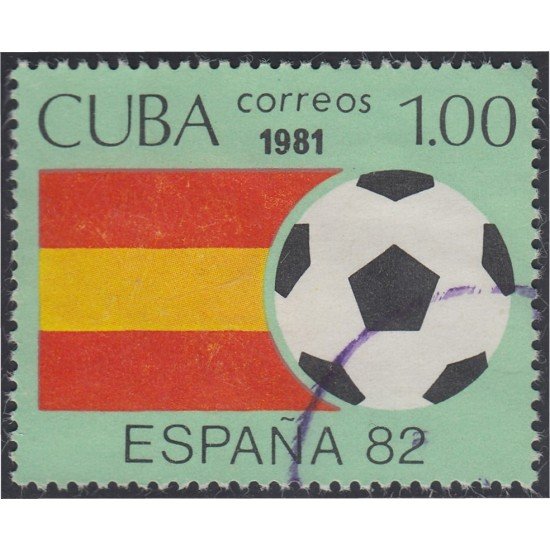 Cuba SH 65 1981 Copa Mundial de la FIFA España 82 usados Cuba SH 65 1981 Copa Mundial de la FIFA España 82 usados