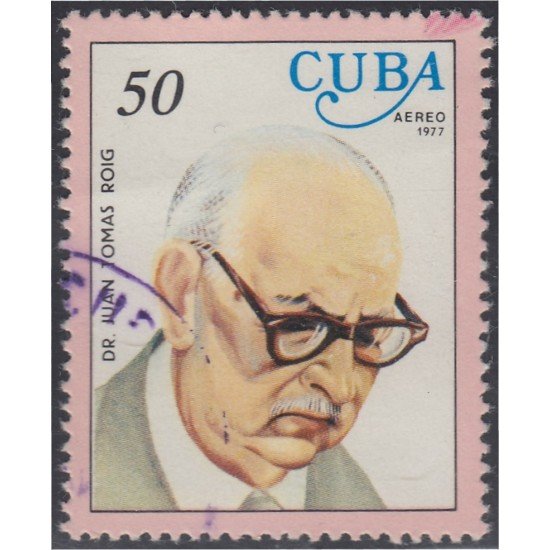 Cuba SH 50 1977 Centenario del nacimiento del Dr. J. Tomas Roig usados Cuba SH 50 1977 Centenario del nacimiento del Dr. J. Tomas Roig usados
