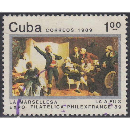 Cuba SH 115 1989 XXX Aniversario de la Revolución Cubana usados Cuba SH 115 1989 XXX Aniversario de la Revolución Cubana usados