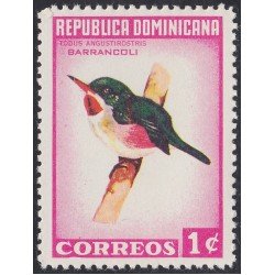 Rep. Dominicana 612 1964 Barrancoli Pájaro Bird MNH Rep. Dominicana 612 1964 Barrancoli Pájaro Bird MNH