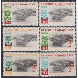 Rep. Dominicana 534/39 1960 Año Mundial del Refugiado MNH Rep. Dominicana 534/39 1960 Año Mundial del Refugiado MNH