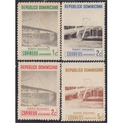 Rep. Dominicana 530/33 1959/60 Puente Rhadames MH Rep. Dominicana 530/33 1959/60 Puente Rhadames MH