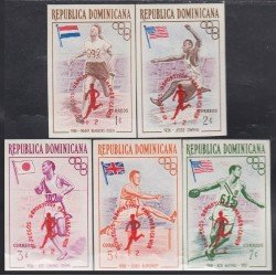Rep. Dominicana 525/29 1959 III Juegos Deportivos Nacionales MNH Rep. Dominicana 525/29 1959 III Juegos Deportivos Nacionales MNH