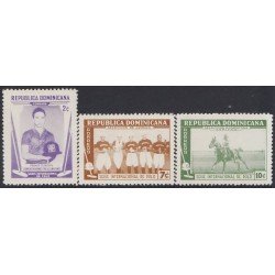 Rep. Dominicana 515/17 1959 Serie Internacional de Polo MNH Rep. Dominicana 515/17 1959 Serie Internacional de Polo MNH