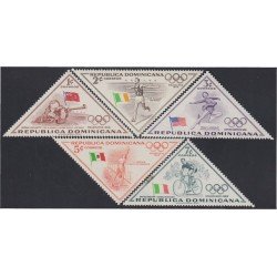 Rep. Dominicana 469/73 1957 Deportes Juegos olímpicos de Melbourne MNH Rep. Dominicana 469/73 1957 Deportes Juegos olímpicos de Melbourne MNH