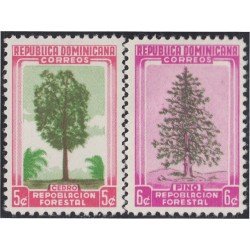 Rep. Dominicana 449/50 1956 Repoblación Forestal MNH Rep. Dominicana 449/50 1956 Repoblación Forestal MNH
