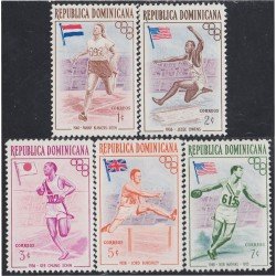 Rep. Dominicana 444/48 1956 Deportes Juegos olímpicos de Melbourne MNH Rep. Dominicana 444/48 1956 Deportes Juegos olímpicos de Melbourne MNH