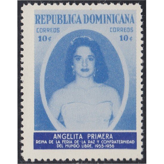 Rep. Dominicana 441 1955 Angelita Primera Reina de la Feria de la Paz MNH Rep. Dominicana 441 1955 Angelita Primera Reina de la Feria de la Paz MNH