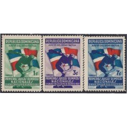 Rep. Dominicana 300/02 1937 Primeros juegos olímpicos Nacionales en Ciudad Trujillo MNH