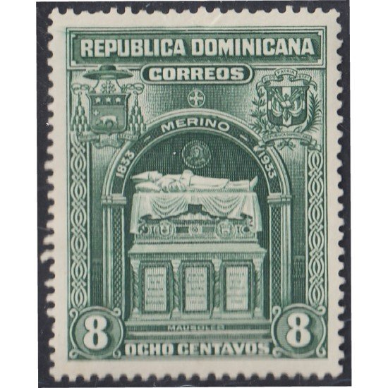 Rep. Dominicana 255 1933 Centenario del nacimiento del Presidente Fernando Arturo de Medino Mausoleo  MNH