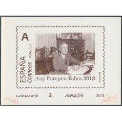 España Spain Grabado 10 Barnafil 2018 Any Pompeu Fabra Tirada 50 España Spain Grabado 10 Barnafil 2018 Any Pompeu Fabra Tirada 50