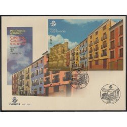 España Spain 5256 2018 Casas de colores Cuenca SPD Sobre Primer Día España Spain 5256 2018 Casas de colores Cuenca SPD Sobre Primer Día