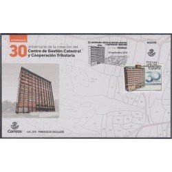 España Spain 5254 2018 30 Aniversario del Centro de Gestión Catastral y Cooperación Tributaria SPD Sobre Primer Día España Spain 5254 2018 30 Aniversario del Centro de Gestión Catastral y Cooperación Tributaria SPD Sobre Primer Día