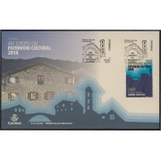Andorra Española 473 2018 Año Europeo del Patrimonio Cultural SPD Sobre Primer día