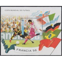 Cuba HB 152 1998 Copa del Mundo de Fútbol 1998 Francia MNH Cuba HB 152 1998 Copa del Mundo de Fútbol 1998 Francia MNH