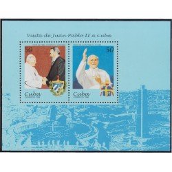 Cuba HB 151 1998 Visita Juan Pablo II A Cuba MNH Cuba HB 151 1998 Visita Juan Pablo II A Cuba MNH