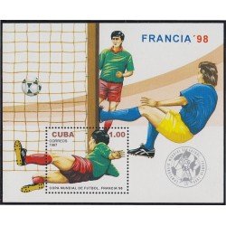 Cuba HB 150 1997 Copa del Mundo de Fútbol 1998 Francia MNH Cuba HB 150 1997 Copa del Mundo de Fútbol 1998 Francia MNH