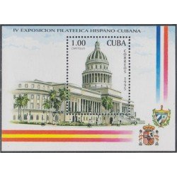 Cuba HB 143 1995 IV Exposición Filatélica Hispano - Cubano MNH Cuba HB 143 1995 IV Exposición Filatélica Hispano - Cubano MNH