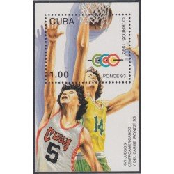 Cuba HB 136 1993 XVII Juegos Centroamericanos y del Caribe Ponce 93 MNH Cuba HB 136 1993 XVII Juegos Centroamericanos y del Caribe Ponce 93 MNH
