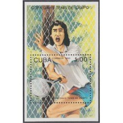 Cuba HB 134 1993 Copa Davis Tenis de Campo MNH Cuba HB 134 1993 Copa Davis Tenis de Campo MNH
