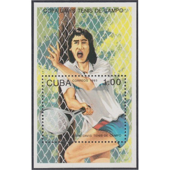 Cuba HB 134 1993 Copa Davis Tenis de Campo MNH Cuba HB 134 1993 Copa Davis Tenis de Campo MNH