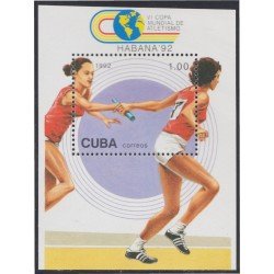 Cuba HB 132 1992 VI Copa Mundial de Atletismo MNH Cuba HB 132 1992 VI Copa Mundial de Atletismo MNH