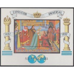 Cuba HB 130 1992 Exposición Universal Sevilla 1992 MNH Cuba HB 130 1992 Exposición Universal Sevilla 1992 MNH