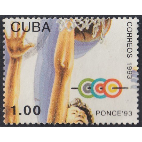 Cuba SH 136 1993 XVII Juegos Centroamericanos y del Caribe Ponce 93 usados Cuba SH 136 1993 XVII Juegos Centroamericanos y del Caribe Ponce 93 usados
