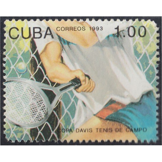 Cuba SH 134 1993 Copa Davis Tenis de Campo usados Cuba SH 134 1993 Copa Davis Tenis de Campo usados