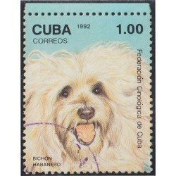 Cuba SH 129 1992 Perro Bichón Habanero Dog usados Cuba SH 129 1992 Perro Bichón Habanero Dog usados