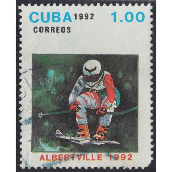 Cuba SH 127 1992 Juegos Olímpicos de Invierno Albertville 1992 usados Cuba SH 127 1992 Juegos Olímpicos de Invierno Albertville 1992 usados