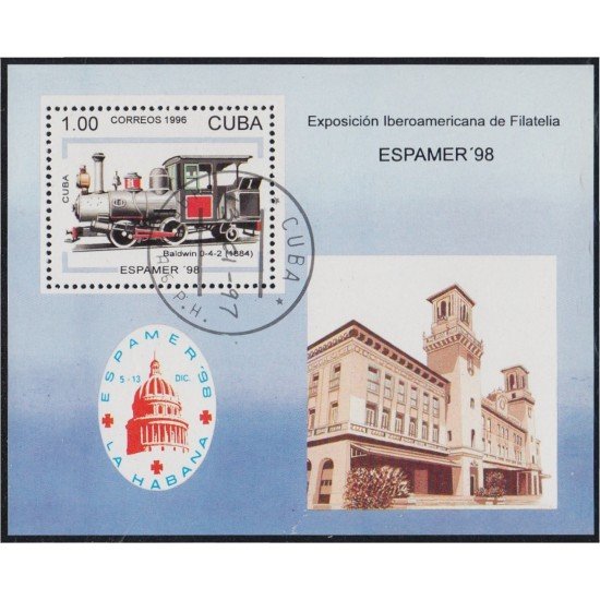 Cuba HB 148 1996 Espamer 98 Exposición Iberoamericana de Filatelia usados