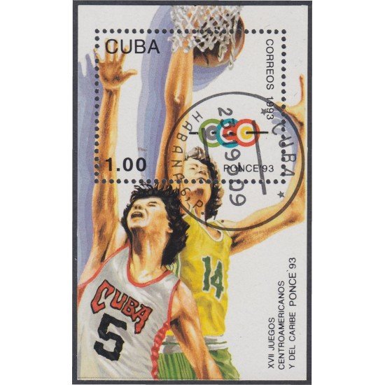 Cuba HB 136 1993 XVII Juegos Centroamericanos y del Caribe Ponce 93 usados Cuba HB 136 1993 XVII Juegos Centroamericanos y del Caribe Ponce 93 usados