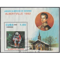 Cuba HB 127 1992 Juegos Olímpicos de Invierno Albertville 1992 usados Cuba HB 127 1992 Juegos Olímpicos de Invierno Albertville 1992 usados