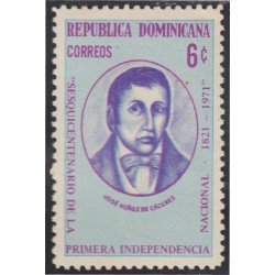 Rep. Dominicana 704 1971 José Nuñez de Cáceres MNH Rep. Dominicana 704 1971 José Nuñez de Cáceres MNH