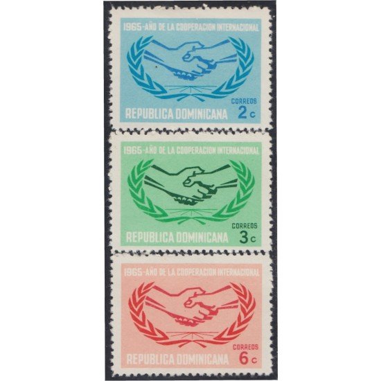 Rep. Dominicana 624/26 1965 Año de la Cooperación Internacional MNH Rep. Dominicana 624/26 1965 Año de la Cooperación Internacional MNH