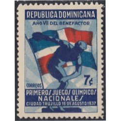 Rep. Dominicana 302 1937 Primeros juegos olímpicos Nacionales en Ciudad Trujillo MH