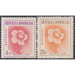 Rep. Dominicana 494/95 1958 Flor de La Caoba  MH