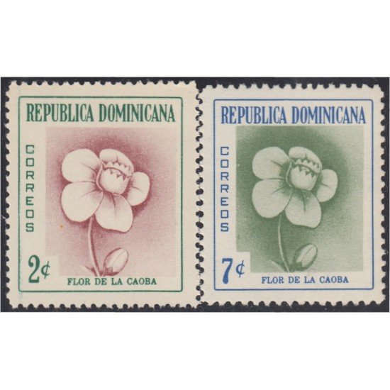 Rep. Dominicana 467/68 1957 Flor de la Caoba MH Rep. Dominicana 467/68 1957 Flor de la Caoba MH