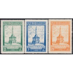 Rep. Dominicana 431/33 1954 Monumento a La Paz de Trujillo MH Rep. Dominicana 431/33 1954 Monumento a La Paz de Trujillo MH