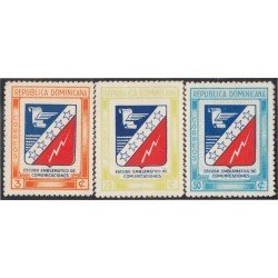 Rep. Dominicana 390/92 1945 Escudo emblemático de Comunicaciones MH Rep. Dominicana 390/92 1945 Escudo emblemático de Comunicaciones MH