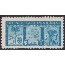 Rep. Dominicana 370 1942 Emblema de Partido Político MH Rep. Dominicana 370 1942 Emblema de Partido Político MH