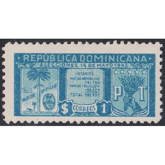 Rep. Dominicana 370 1942 Emblema de Partido Político MH Rep. Dominicana 370 1942 Emblema de Partido Político MH