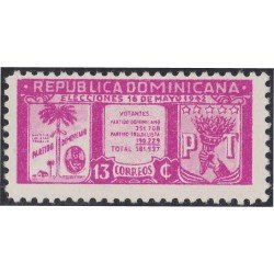Rep. Dominicana 369 1942 Emblema de Partido Político MH Rep. Dominicana 369 1942 Emblema de Partido Político MH