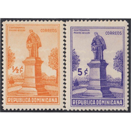 Rep. Dominicana 304/05 Centenario Padre Billini Monumento MH Rep. Dominicana 304/05 Centenario Padre Billini Monumento MH
