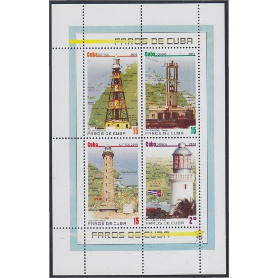 Cuba HB 274 2010 Faros de Cuba MNH Cuba HB 274 2010 Faros de Cuba MNH