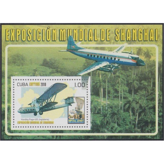 Cuba HB 273 2010 Exposición Mundial de Filatelia en Shanghai MNH Cuba HB 273 2010 Exposición Mundial de Filatelia en Shanghai MNH
