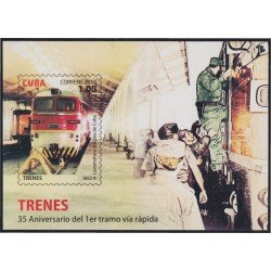 Cuba HB 270 2010 Trenes Trains MNH Cuba HB 270 2010 Trenes Trains MNH